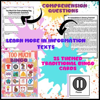 Too Much! An Overwhelming Day Book Companion Sensory Expansion Activities, image 3