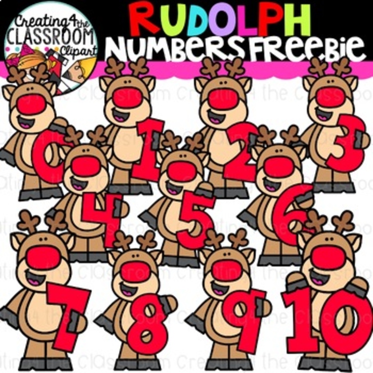 Free Rudolph Clipart {Christmas Clipart Free}