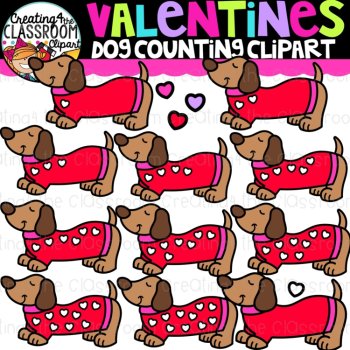 Valentines Counting Clipart Bundle {Valentines Clipart}, image 2