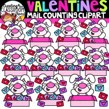 Valentines Counting Clipart Bundle {Valentines Clipart}, image 3