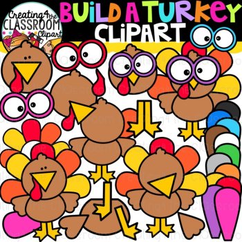 Turkey Clipart Bundle {Creating4 the Classroom}, image 3