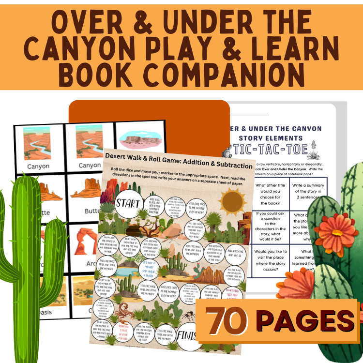 Over/Under the Canyon Kate Messner Book Companion Extension Activities Low Prep