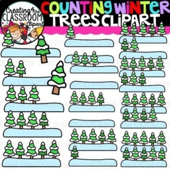 Winter Counting Clipart Bundle {Creating4 the Classroom}, image 2