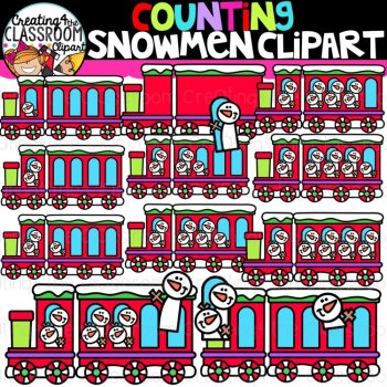 Christmas Counting Clipart Bundle {Creating4 the Classroom}, image 2