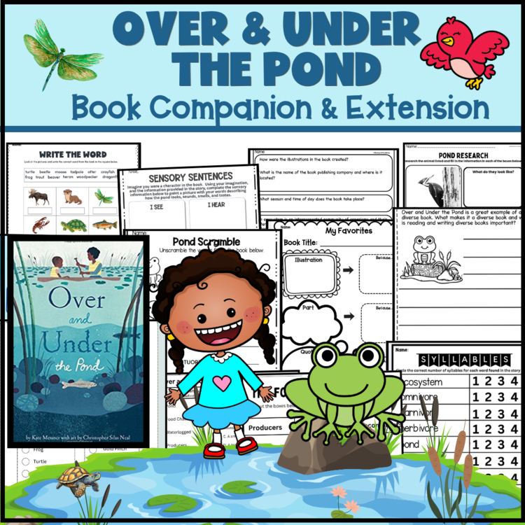 Over Under Pond Book Companion Kate Messner Expansion Activities & Games