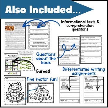 Over Under Pond Book Companion Kate Messner Expansion Activities & Games, image 3
