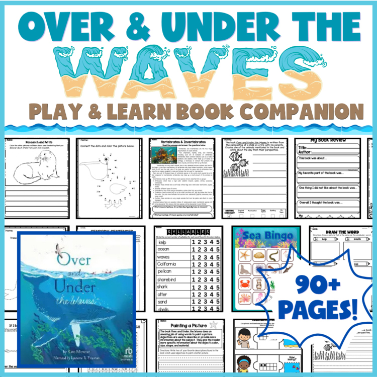 Over and Under the Waves Book Companion Kate Messner Games, Printable, Expansion