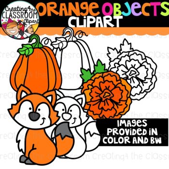 Orange Objects Clipart {Orange Color Clipart}, image 2