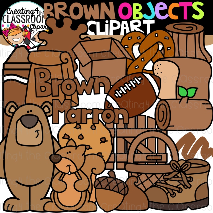 Brown Objects Clipart {Brown Clipart}