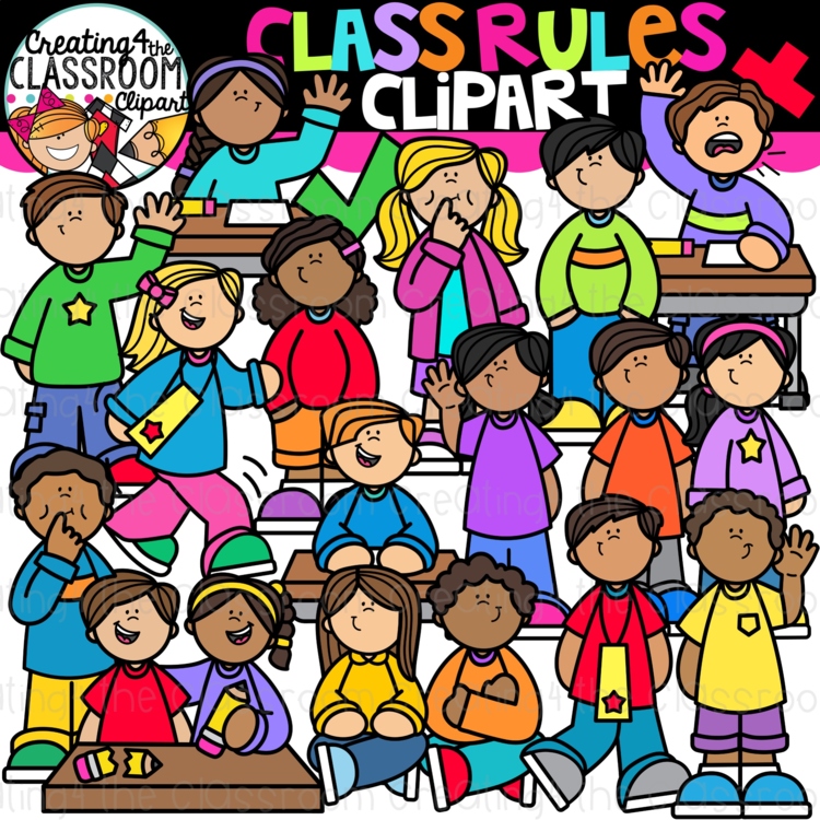Classroom Rules Clipart {Creating4 the Classroom Clipart}