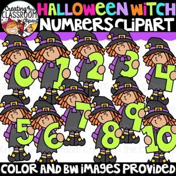 Halloween Number Clipart Bundle {Halloween Clipart}, image 2