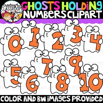 Halloween Number Clipart Bundle {Halloween Clipart}, image 3