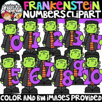 Halloween Number Clipart Bundle {Halloween Clipart}, image 4