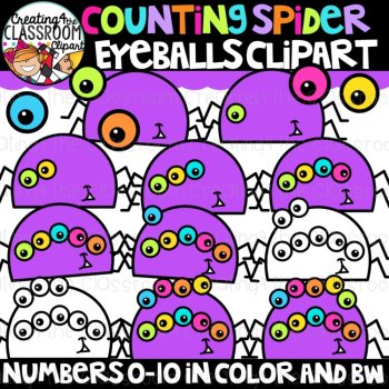 Halloween Counting Clipart Bundle {Halloween Clipart}, image 2