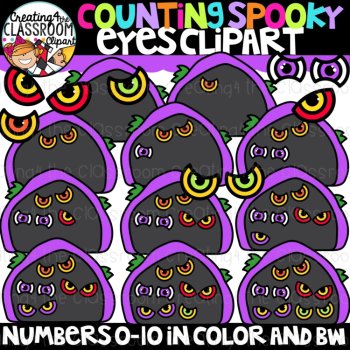 Halloween Counting Clipart Bundle {Halloween Clipart}, image 4