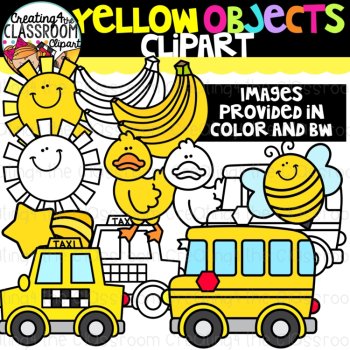 Yellow Objects Clipart {Yellow Clipart}, image 2