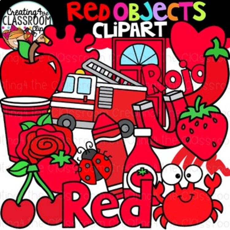 Red Objects Clipart {Red Clipart}