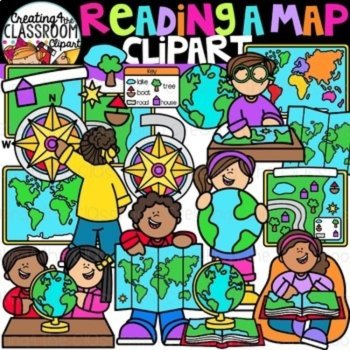 Mapping Skills Clipart Bundle {Build a Map Clipart}, image 2