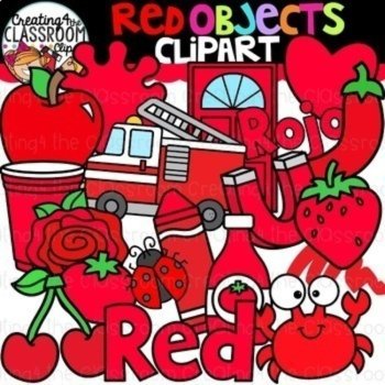Color Objects Clipart Bundle {Colorful Clipart, Creating4 the Classroom}, image 3
