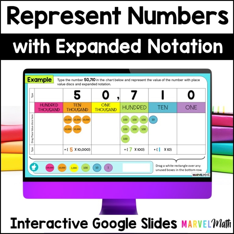 3rd and 4th grade Expanded Notation - Google Classroom - Digital Math Station