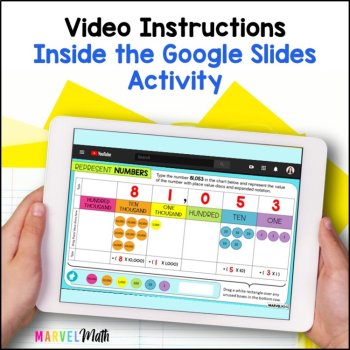 3rd and 4th grade Expanded Notation - Google Classroom - Digital Math Station, image 4