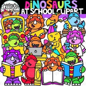 Dinosaur Clipart Bundle {Creating4 the Classroom Clipart}, image 3