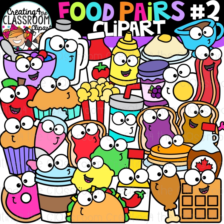 Food Pairs Clipart 2 {Pairs Clipart}