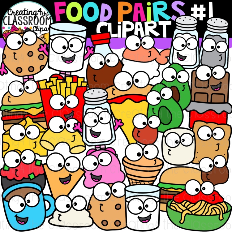 Food Pairs Clipart 1 {Pairs Clipart}