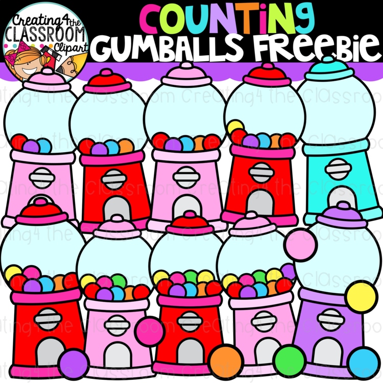 Gum ball Clipart Freebie {Creating4 the Classroom}