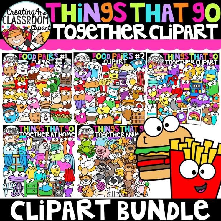 Things That Go Together Clipart Bundle | Partner Pairs Clipart