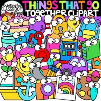 Things That Go Together Clipart Bundle | Partner Pairs Clipart, image 3
