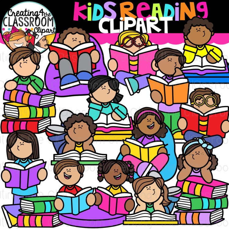 Reading Clipart Kids {Kid Clipart}