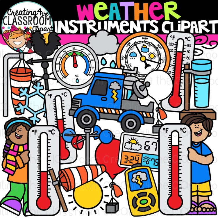 Weather Instruments Clipart {Creating4 the Classroom Clipart}