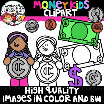 Money Kids Clipart {Money, Math Clipart}, image 2