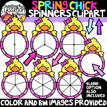 Spring Clipart Spinners Bundle {Math, Counting Clipart}, image 2