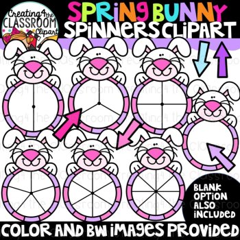 Spring Clipart Spinners Bundle {Math, Counting Clipart}, image 3