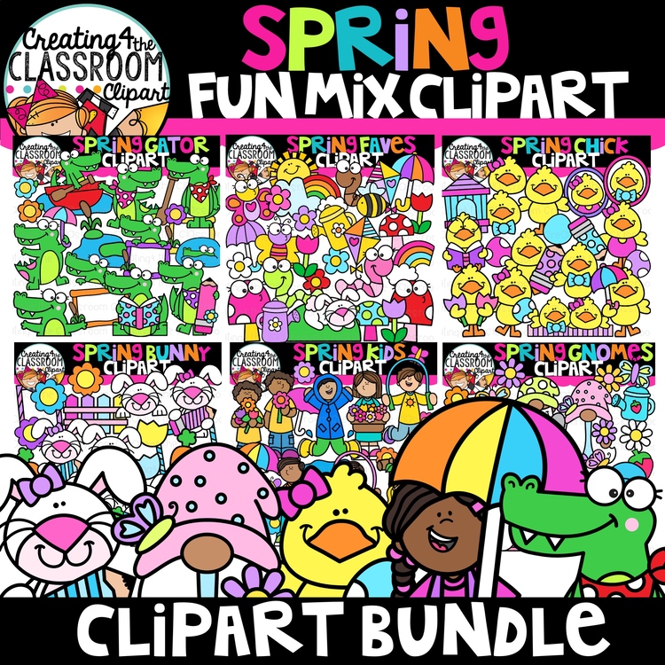 Spring Clipart Bundle {Spring Clipart for Commercial Use}