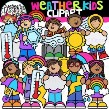 Weather and Water Cycle Clipart Bundle |Weather Clipart, image 4