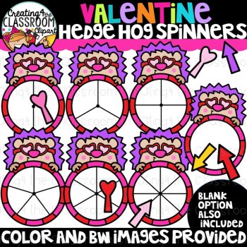Valentines Spinners Clipart Bundle | Math, Valentines, Clipart |, image 3