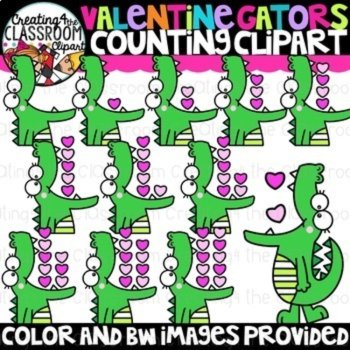 Valentines Counting Clipart Bundle | Math, Valentines, Counting |, image 2