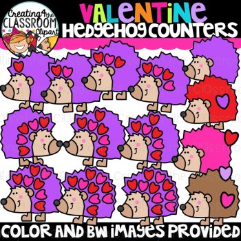 Valentines Counting Clipart Bundle | Math, Valentines, Counting |, image 3