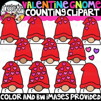 Valentines Counting Clipart Bundle | Math, Valentines, Counting |, image 4