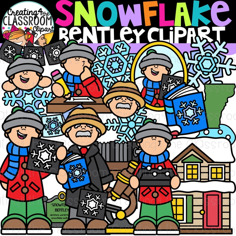 Snowflake Bentley Clipart {Snowflake Clipart}