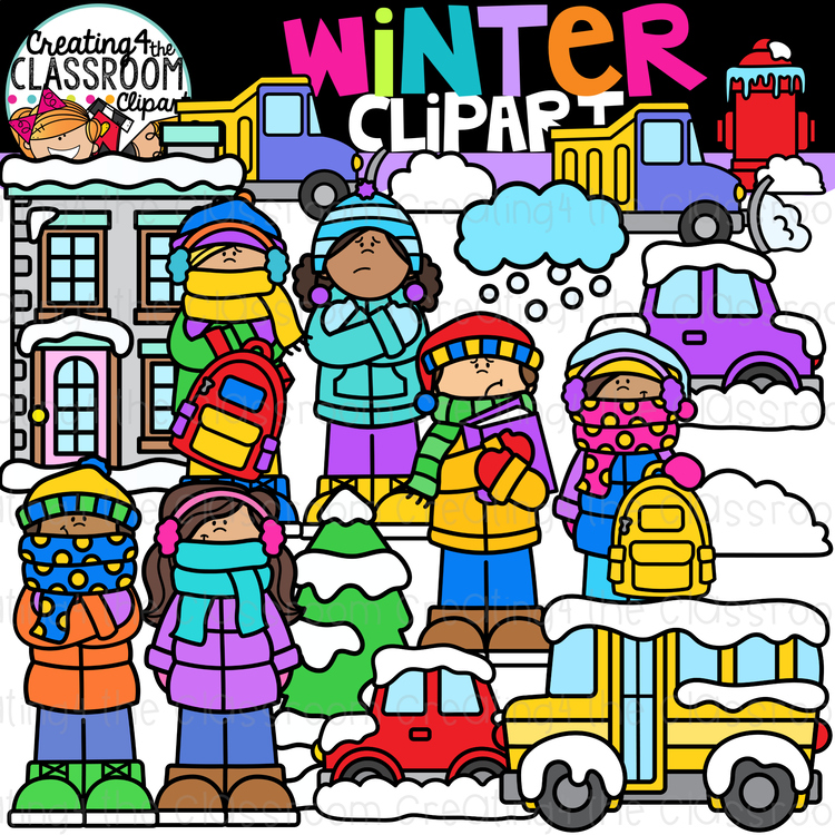 Winter Clipart {Winter Kids Clipart}