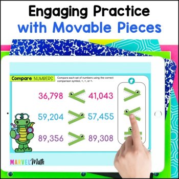 3rd and 4th grade Comparing Numbers - Google Classroom - Place Value, image 2