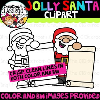 Jolly Santa Clipart {Christmas Clipart}, image 2