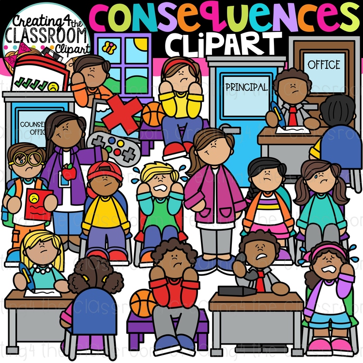 Consequences Clipart {Behavior Clipart}