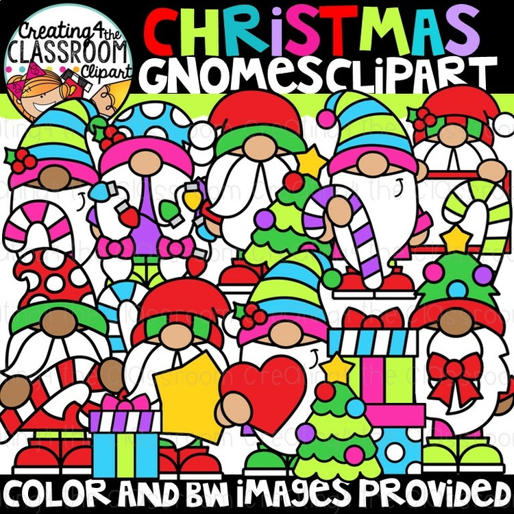 Christmas Gnomes Clipart {Christmas Clipart}