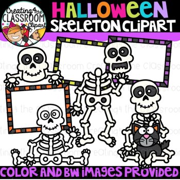 Halloween Skeleton Clipart {spooky skeletons}, image 2