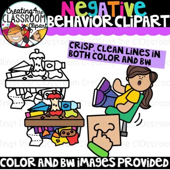 Negative Behavior Clipart {Bad Choices}, image 2